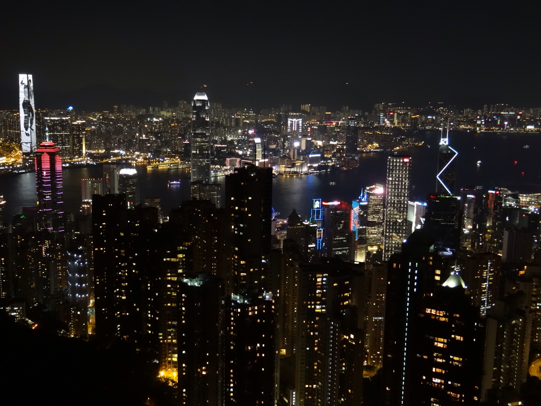 Peak Tower view in Hong Kong